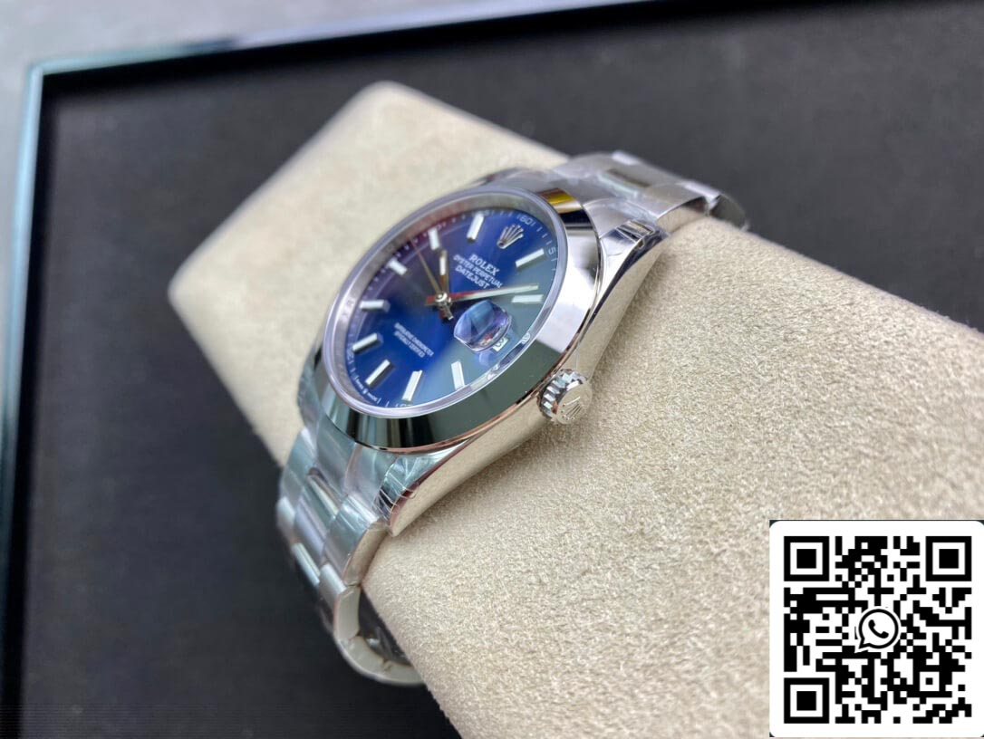 Rolex Datejust M126300-0001 1:1 Smooth rim VS Factory Blue Dial