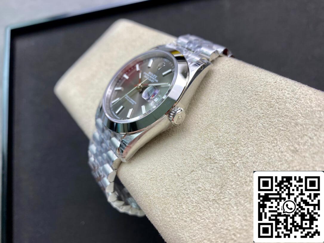 Rolex Datejust M126300-0008 1:1 Llanta lisa VS Esfera gris de fábrica