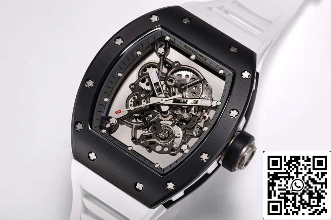 Richard Mille RM-055 1:1 Best Edition BBR Factory Black Ceramic Case