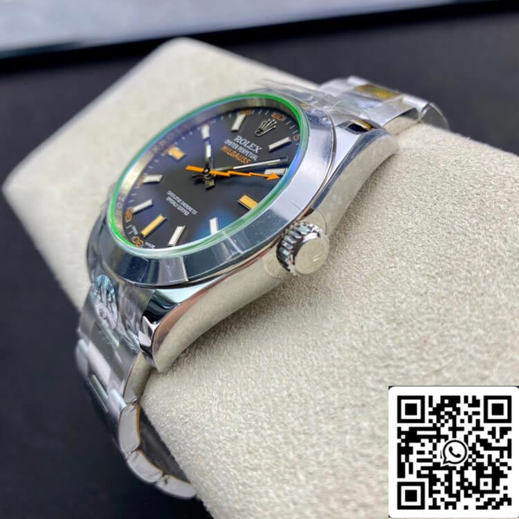 Rolex Milgauss 116400GV AR Factory 1:1 Best Edition svizzero ETA3131 quadrante nero