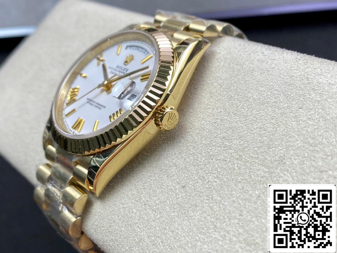 Rolex Day Date M228238-0042 1:1 Mejor Edición EW Factory Esfera Blanca