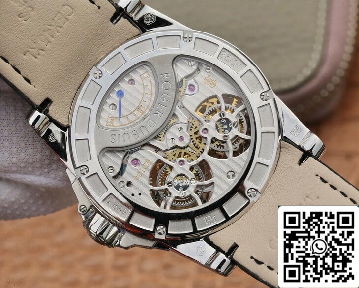 Roger Dubuis Excalibur RDDBEX0250 1:1 Best Edition JB Factory Tourbillon quadrante bianco