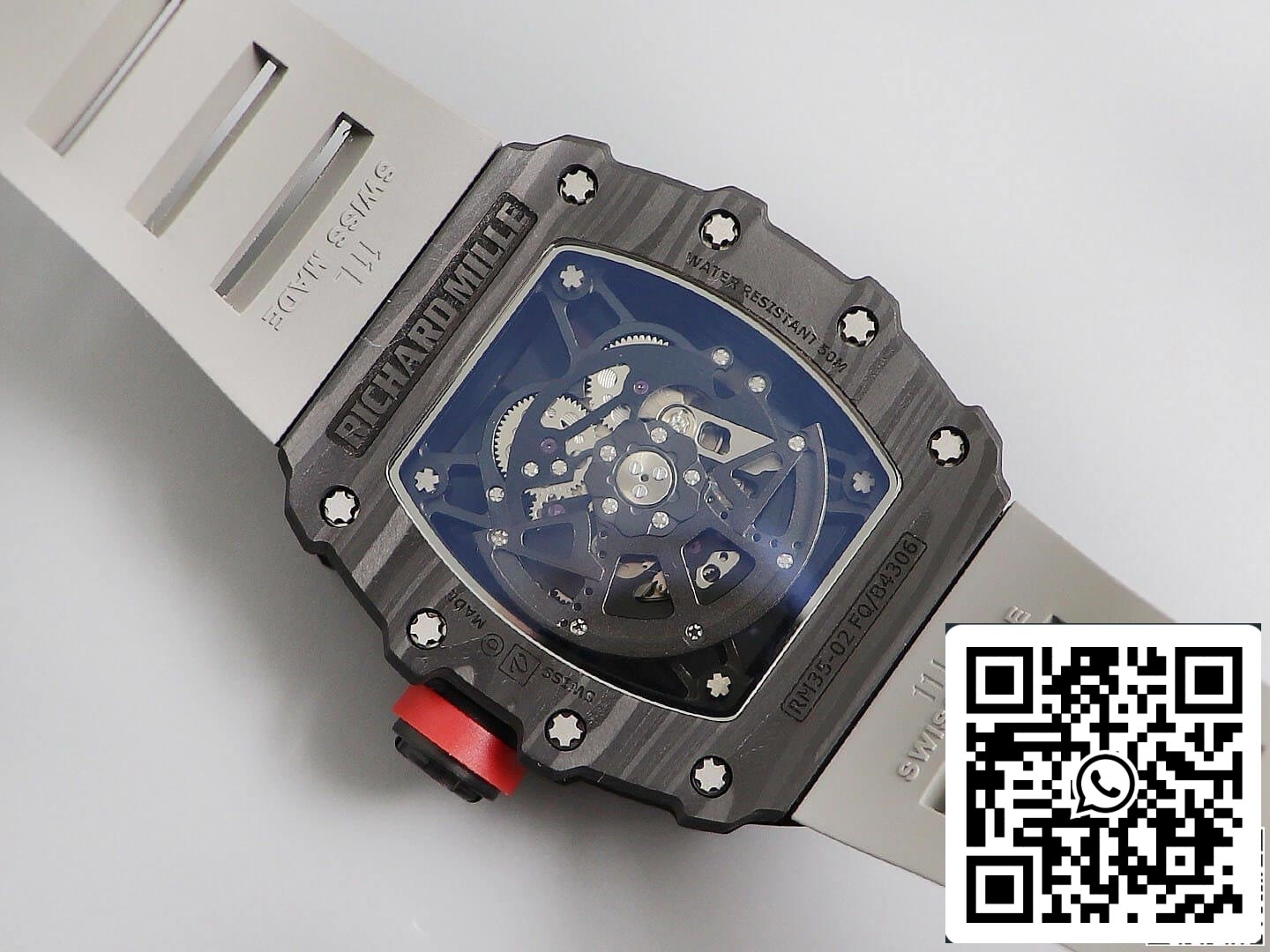 Richard Mille RM035 1:1 Best Edition KV Factory V3 Black Carbon Fiber Case