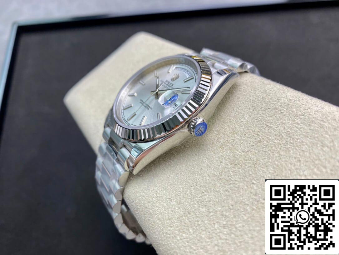 Rolex Day Date 40MM 1:1 Best Edition EW Factory Silver Dial