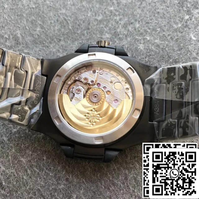 Patek Philippe Nautilus 5719/10G-010 1:1 Mejor edición PPF Factory Full Diamond esfera negra