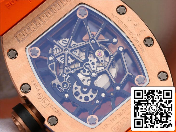 Richard Mille RM035 Americas KV Factory 1:1 Best Edition Orange Strap