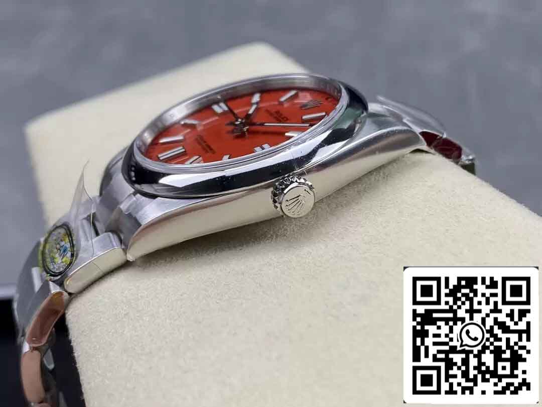 Rolex Oyster Perpetual M124300-0007 41MM 1:1 Best Edition Clean Factory Coral Red Dial