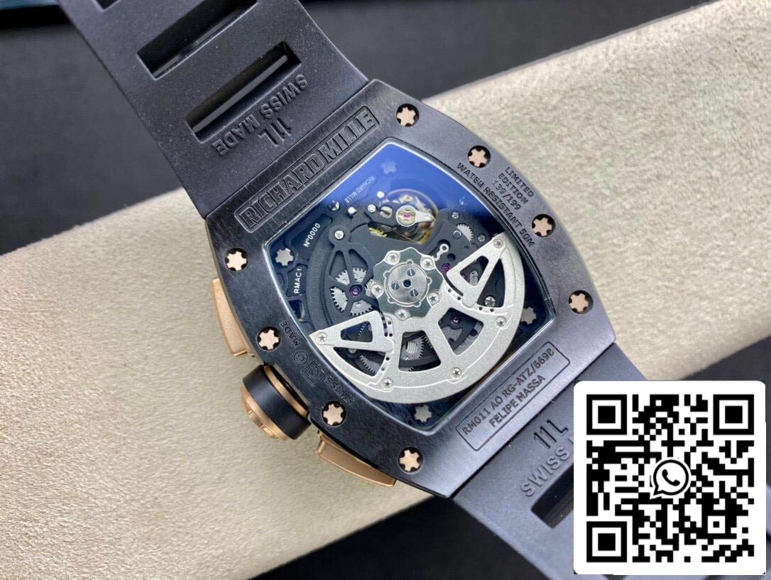 Richard Mille RM011 1:1 Best Edition KV Factory Ceramic Skeleton Dial