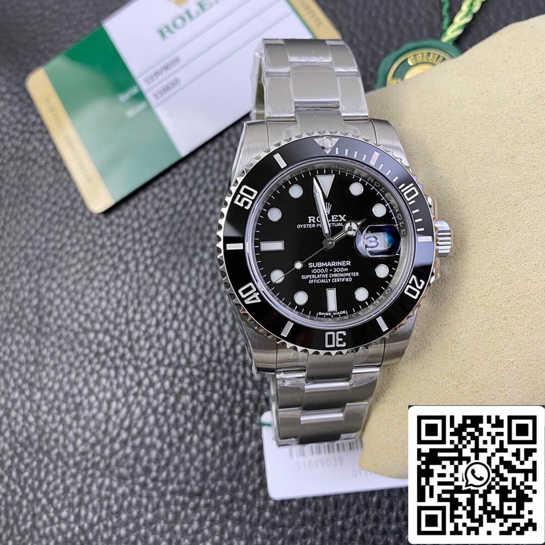 Rolex Submariner 116610LN-0001 40MM movimento 3135 1:1 Best Edition VS quadrante nero di fabbrica