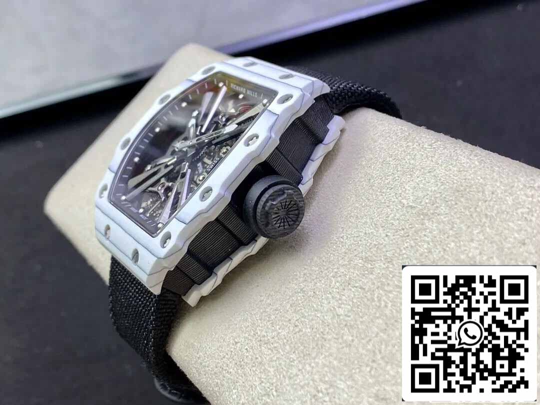 Richard Mille RM12-01 Tourbillon 1:1 Best Edition RM Factory White Carbon Fiber Case