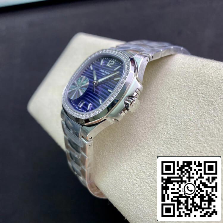 Patek Philippe Nautilus Ladies 7018/1A-010 PF Factory 1:1 Mejor edición Suiza ETA324SC