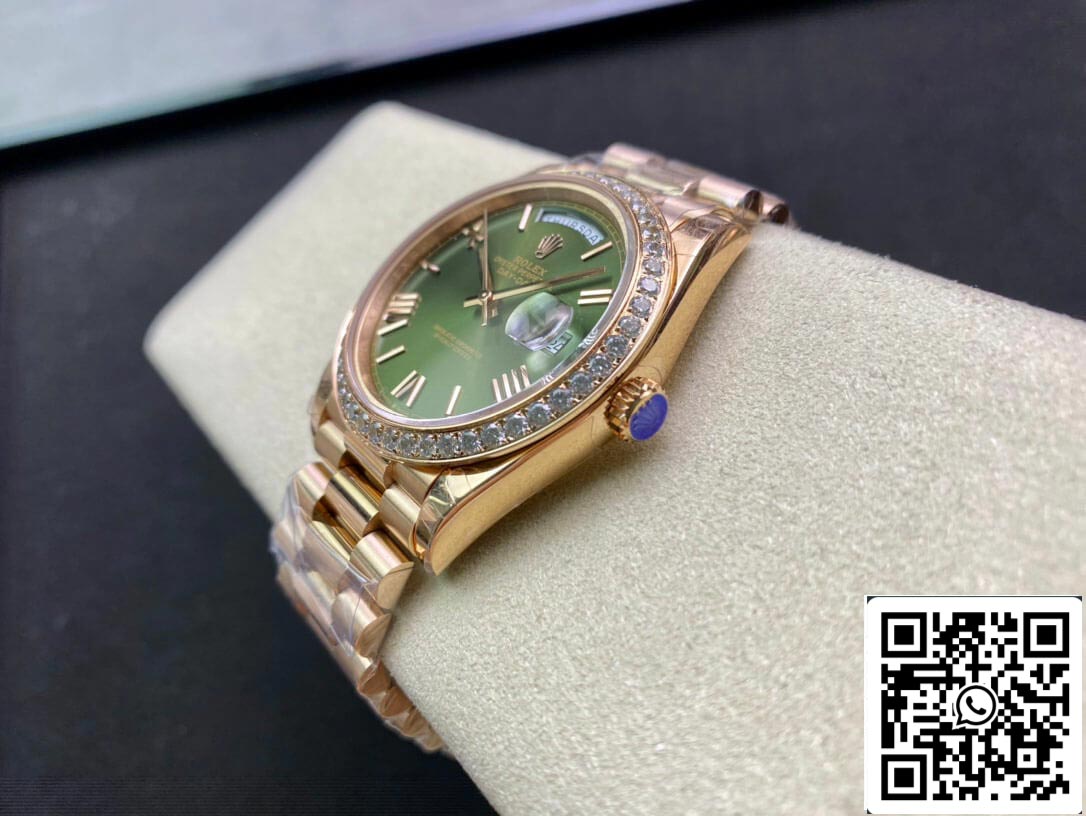 Rolex Day Date M228345RBR-0011 1:1 Mejor Edición EW Factory Esfera Verde