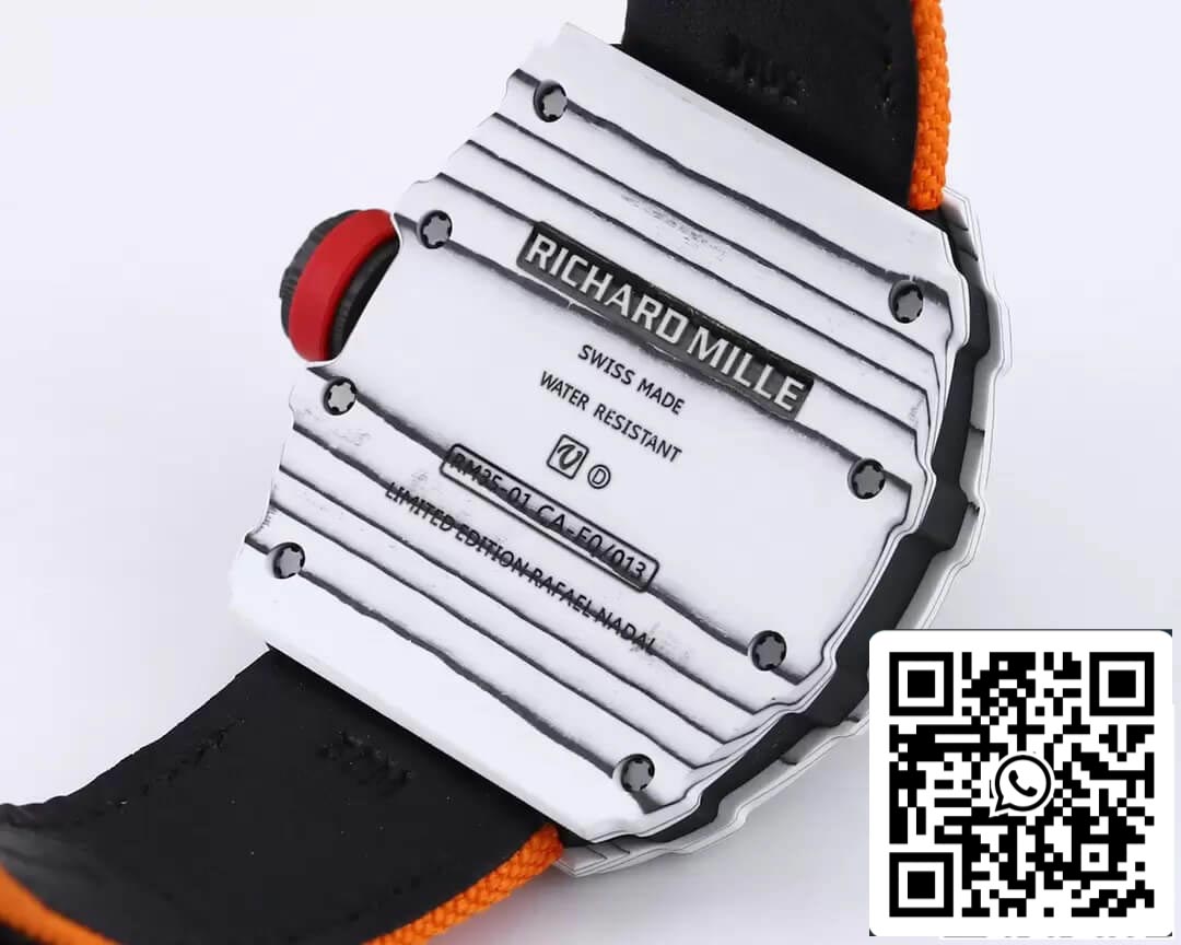 Richard Mille RM35-01 1:1 Best Edition BBR Factory Orange Strap