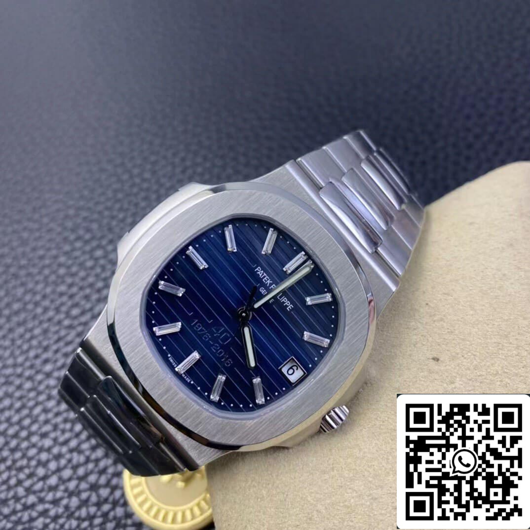 Patek Philippe Nautilus 5711/1P 40° Anniversario 1:1 Migliore Edizione PPF Quadrante Blu di Fabbrica