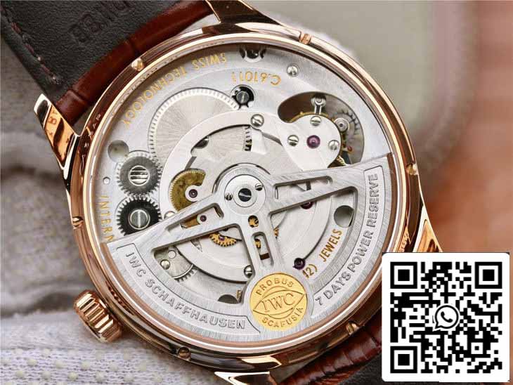 IWC Tourbillon portugués IW546302 1:1 Mejor edición ZF Factory esfera plateada