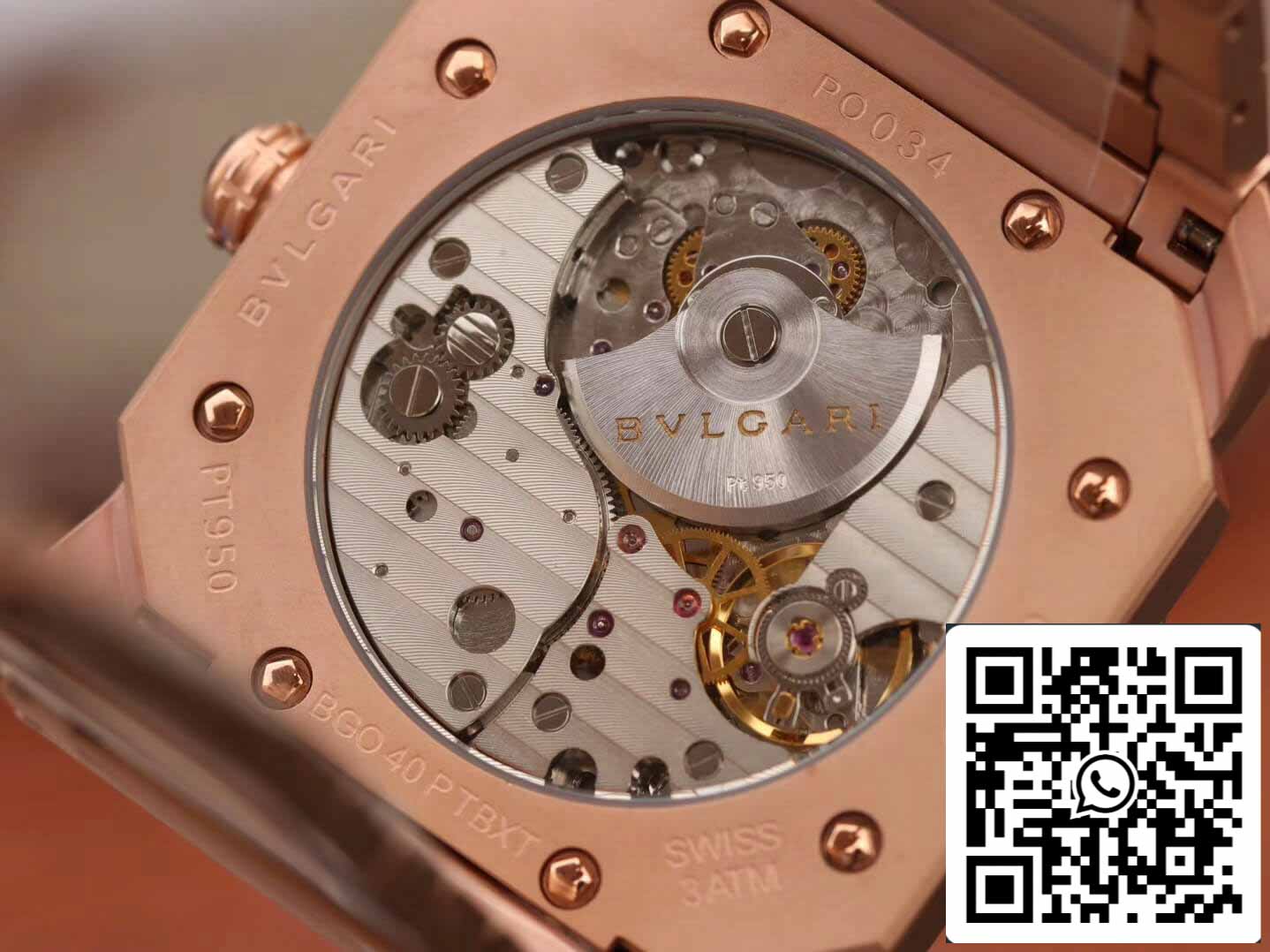 Bvlgari Octo Finissimo 102912 1:1 Mejor edición BV Factory esfera oro rosa