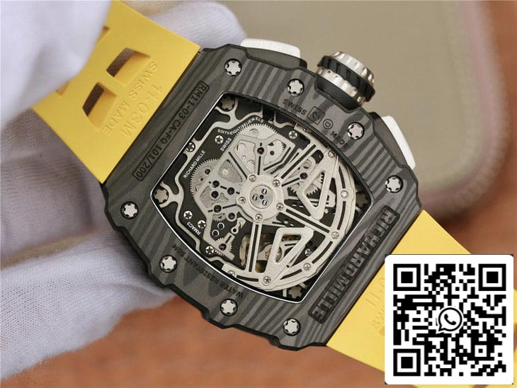 Richard Mille RM11-03 1:1 Mejor Edición KV Factory Fibra de Carbono