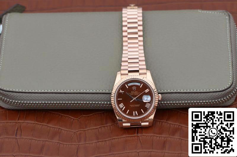 Rolex Day-Date 40mm 228235 EW Factory 1:1 Best Edition Swiss ETA3255 Brown Dial