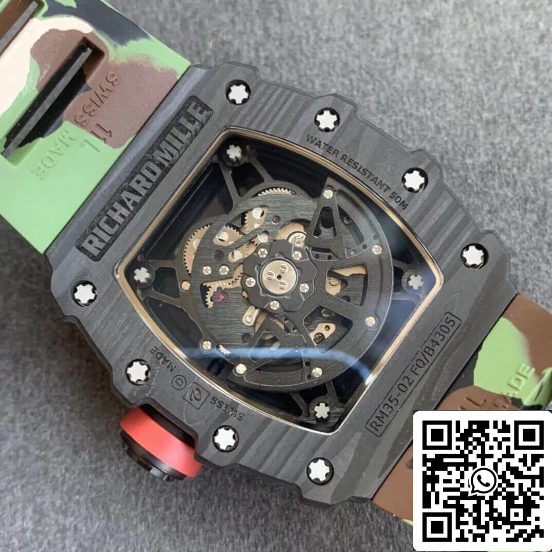 Richard Mille RM35-02 1:1 Mejor Edición KV Factory V3 Correa Camuflaje