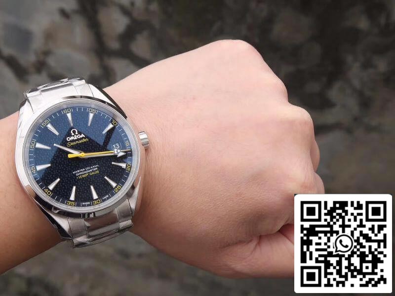 Omega Seamaster Aqua Terra 231.10.42.21.03.004 150M “James Bond” Stainless Steel 1:1 Best Edition Stainless Steel Bracelet Swiss ETA8500 Blue textured dial