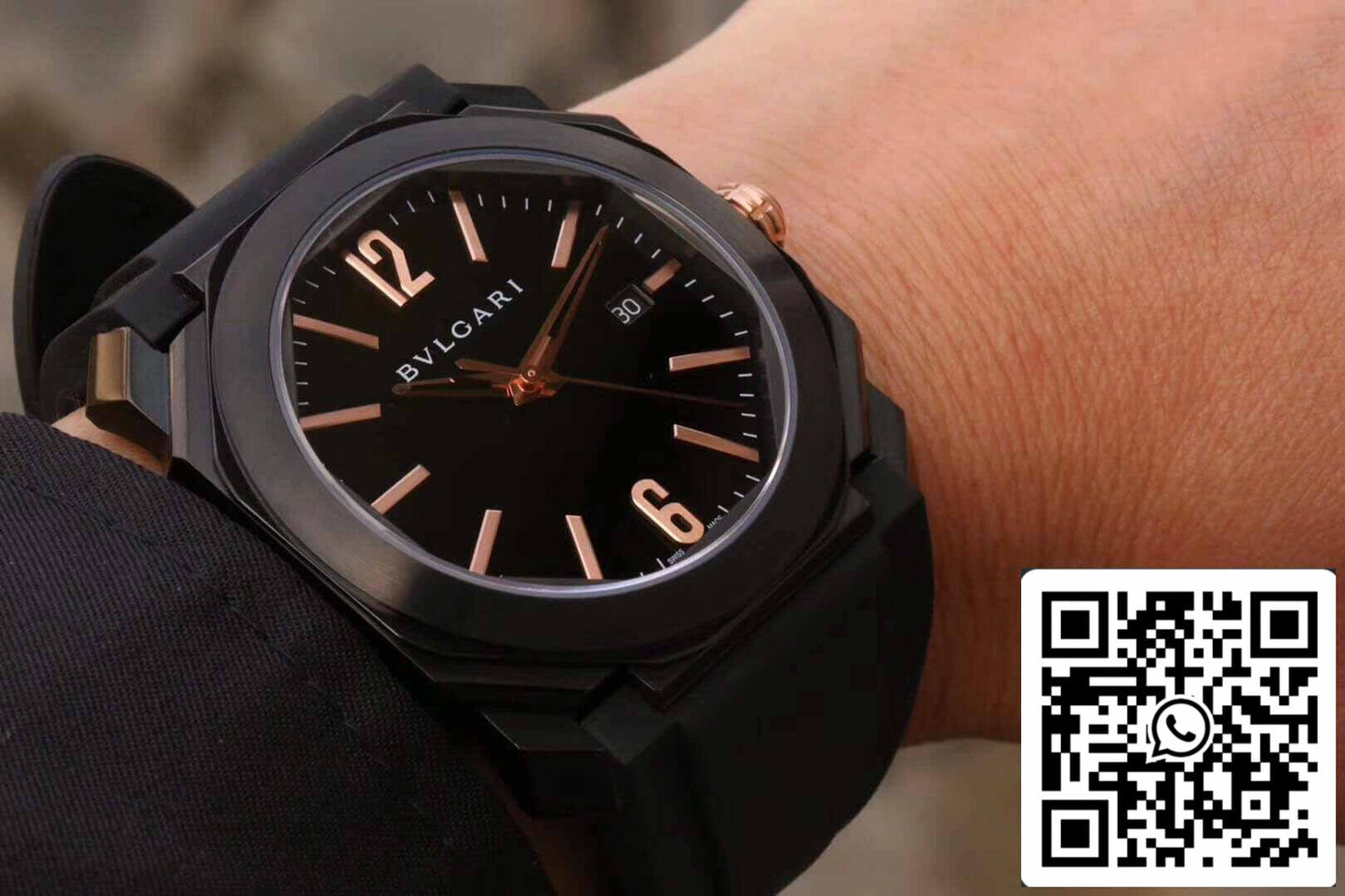 Bvlgari Octo 102581 BGO41BBSVD 1:1 Mejor edición esfera negra