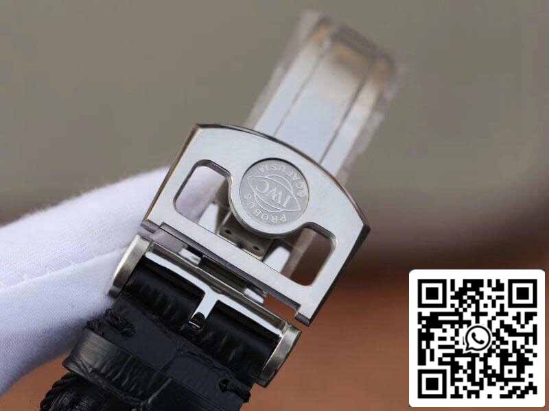 IWC Portugués IW504202 Real Tourbillon 1:1 Mejor Edición Esfera Blanca Con Correa De Cuero Negra Tourbillon Suizo ETA