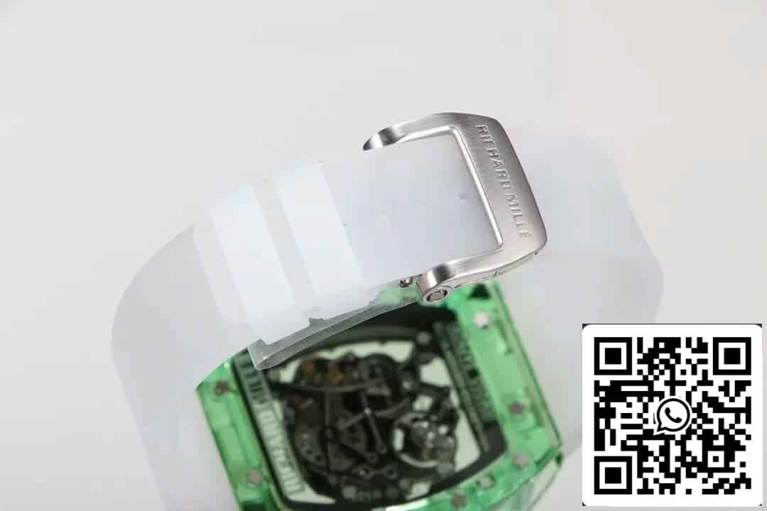 Replica Richard Mille RM055 Miglior quadrante scheletrato verde fabbrica RM edizione 1: 1