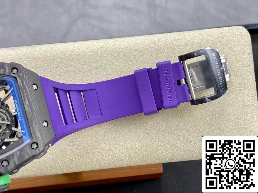 Richard Mille RM35-02 1:1 Best Edition T+ Factory NTPT Carbon Fiber Purple Strap