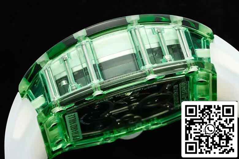 Richard Mille RM26-01 Tourbillon Migliore edizione 1: 1 Custodia trasparente verde fabbrica RM