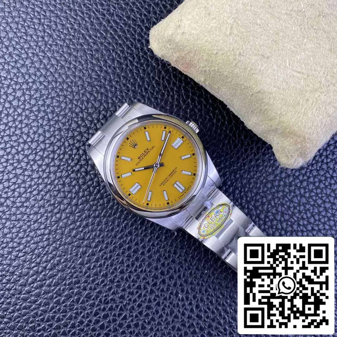 Rolex Oyster Perpetual M124300-0004 41MM 1:1 Best Edition Clean Factory Yellow Dial