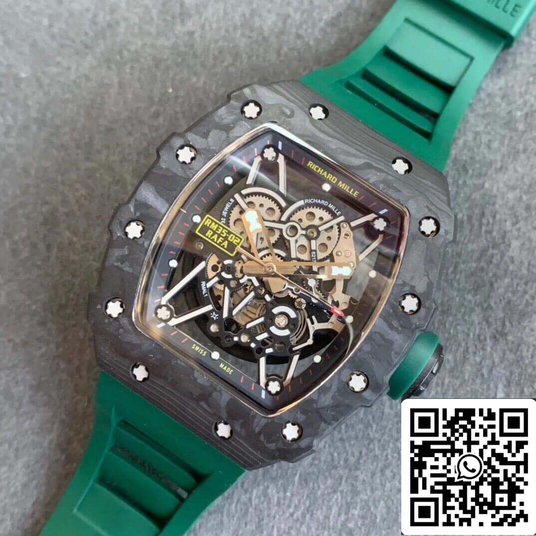 Richard Mille RM035-02 Cinturino verde KV Factory V3 in scala 1: 1 della migliore edizione