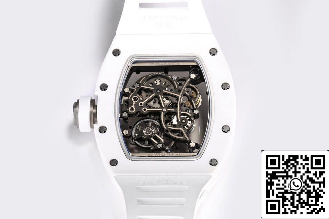 Richard Mille RM-055 1:1 Best Edition BBR Factory V2 White Ceramic Case