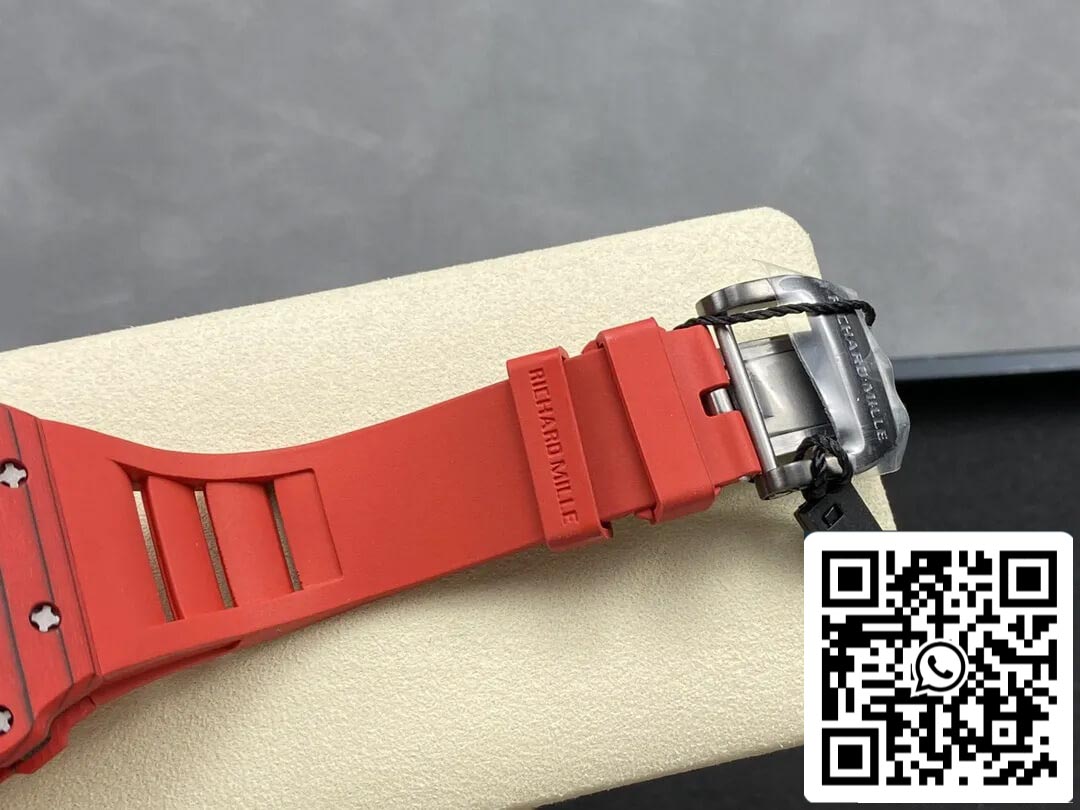 Richard Mille RM12-01 Tourbillon 1:1 Best Edition RM Factory Red Rubber Strap