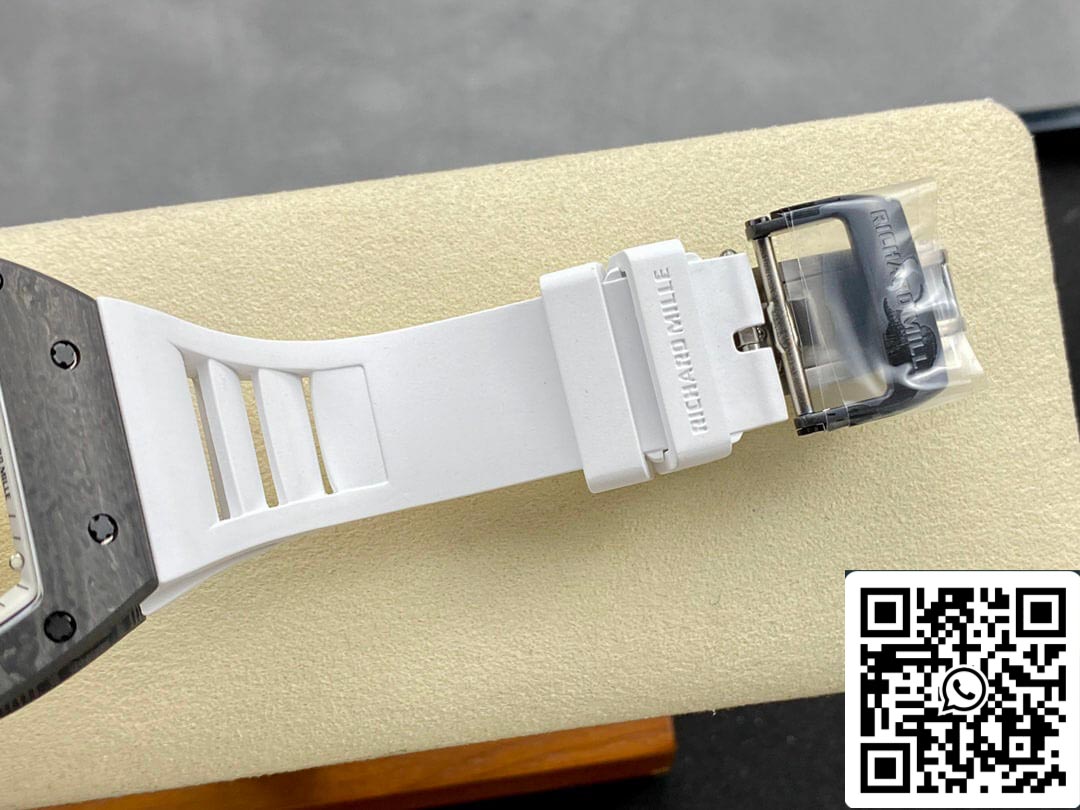 Cinturino bianco di fabbrica BBR Richard Mille RM-055 1: 1 della migliore edizione