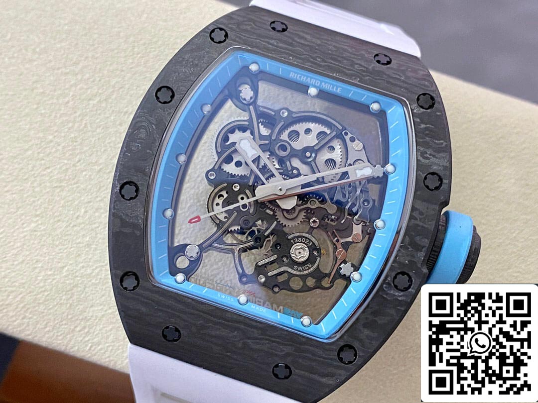 Richard Mille RM-055 1:1 Best Edition BBR Factory Fibra di carbonio