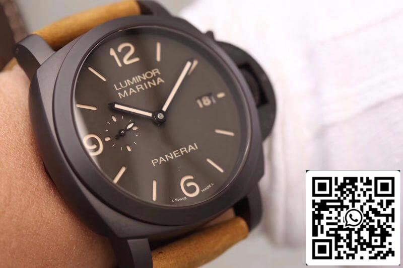 Panerai Luminor PAM386 VS Factory 1:1 Mejor edición Swiss ETA P9000 Esfera y manecillas grises superluminosas