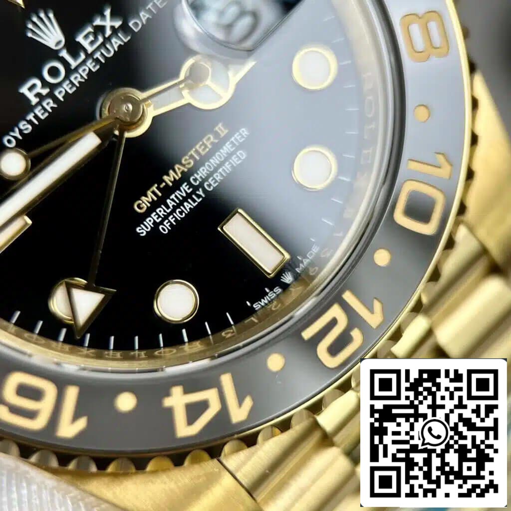 Rolex GMT Master II M126718GRNR-0001 1:1 Mejor edición Clean Factory esfera negra