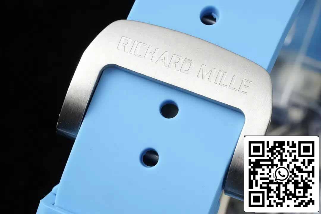 Richard Mille RM053-02 Tourbillon 1:1 Best Edition RM Factory Blue Rubber Strap