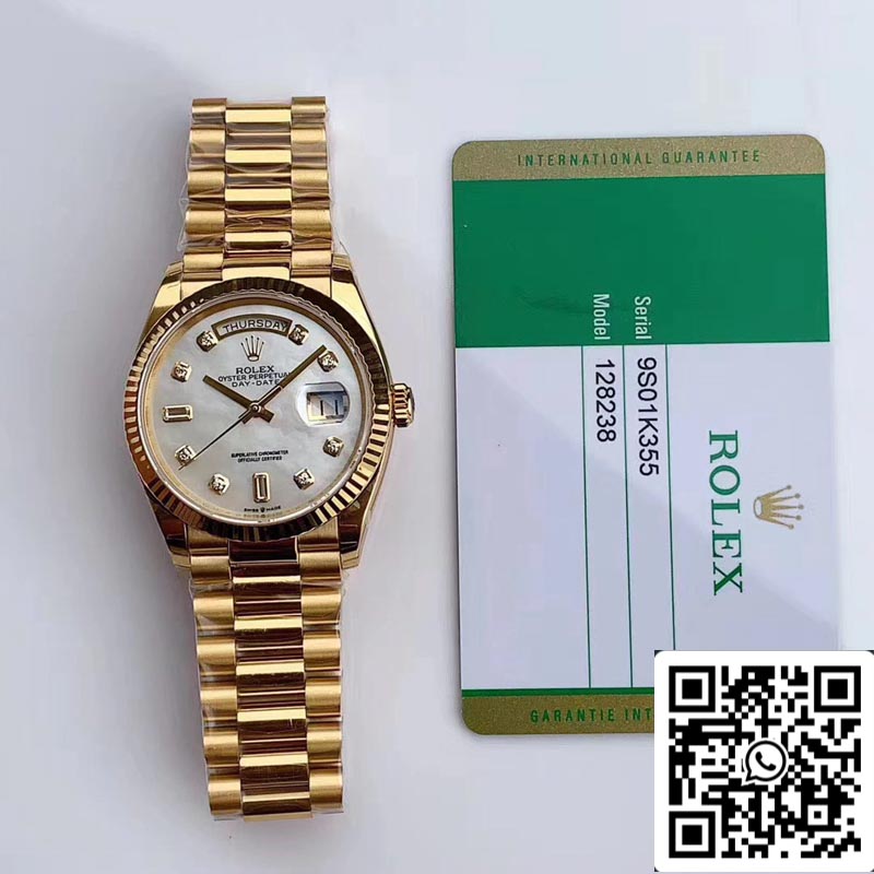 Rolex Day Date M128238 1:1 Best Edition EW Factory Diamond Scale Swiss ETA3255