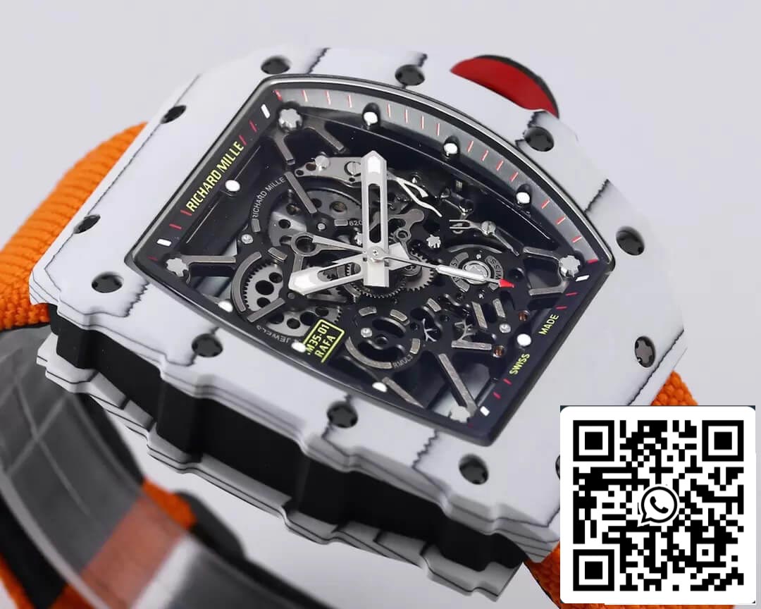 Richard Mille RM35-01 Cinturino arancione di fabbrica BBR in scala 1: 1 della migliore edizione