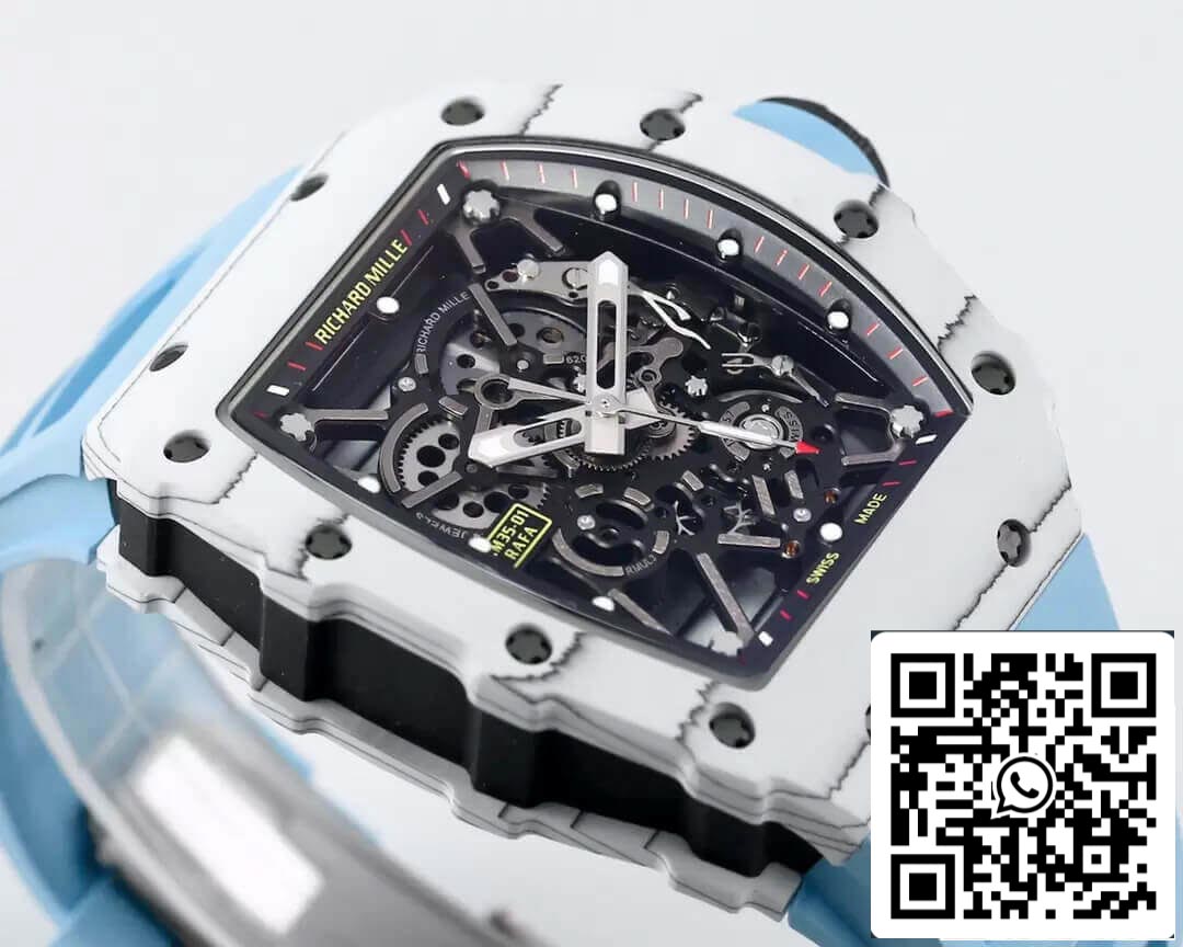 Cinturino blu di fabbrica BBR Richard Mille RM35-01 1: 1 della migliore edizione