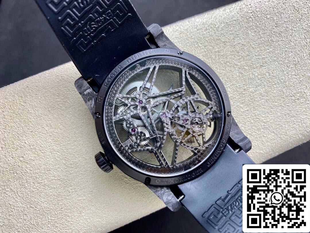 Roger Dubuis Excalibur DBEX0577 1:1 Mejor Edición BBR Factory Tourbillon Esfera Esqueleto