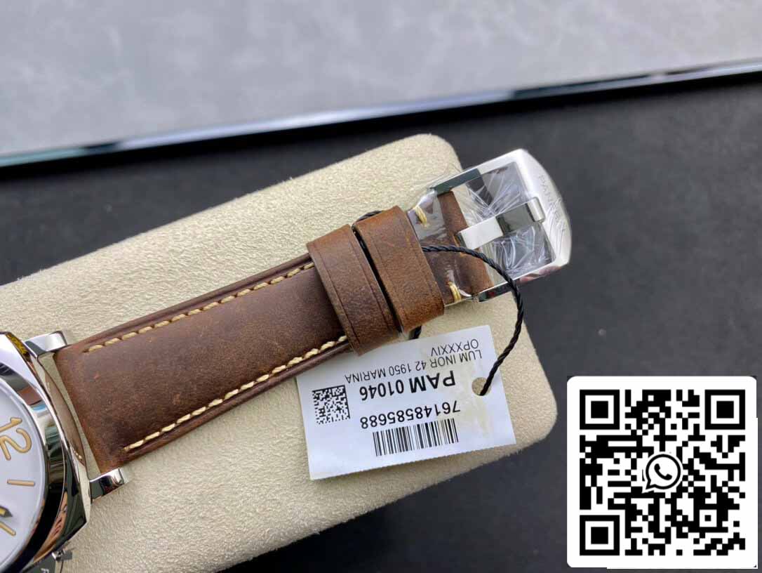 Panerai Luminor PAM01046 1:1 Best Edition VS Factory White Dial