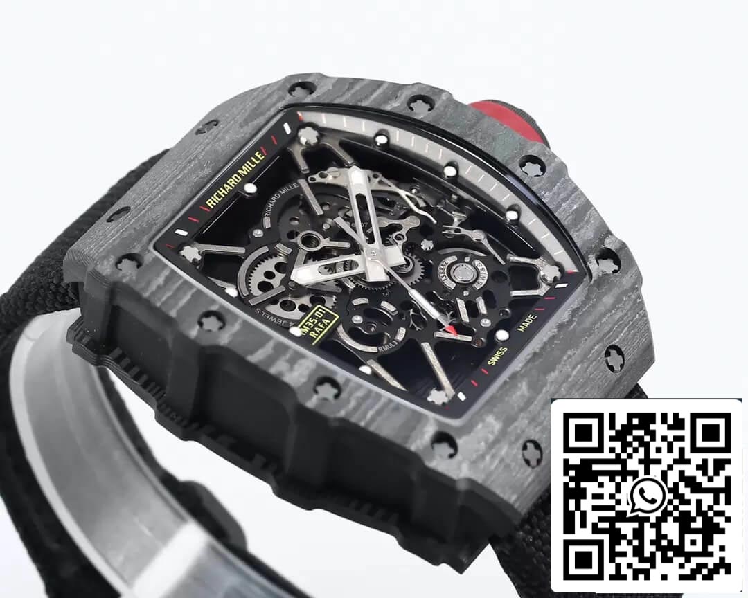 Custodia in fibra di carbonio nera Richard Mille RM35-01 1: 1 Best Edition BBR Factory