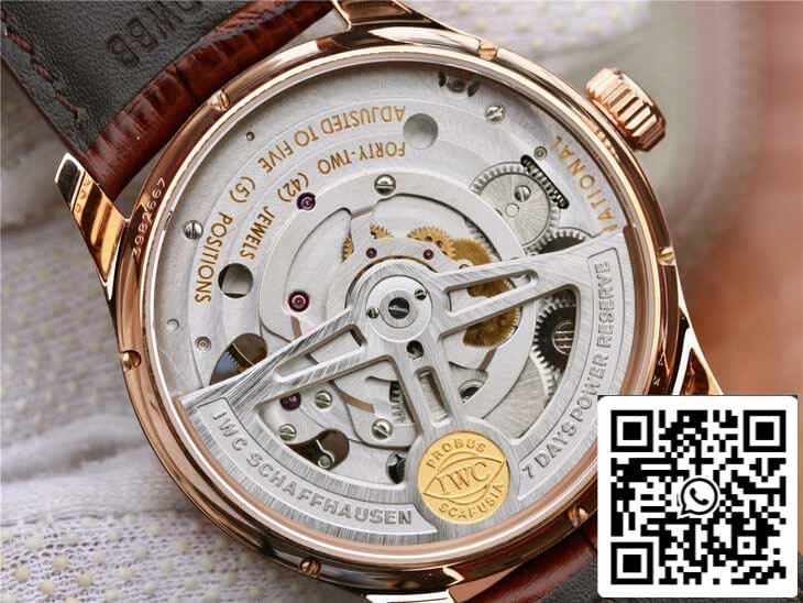 IWC Tourbillon portugués IW546302 1:1 Mejor edición ZF Factory esfera plateada