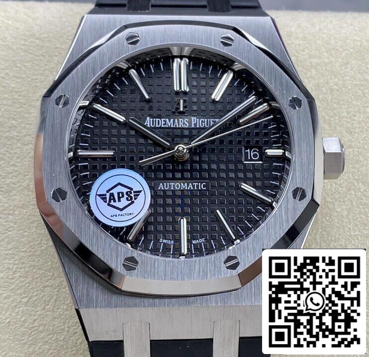 Audemars Piguet Royal Oak 15400 1:1 Best Edition APS Factory Black Rubber Strap EU Watch Store