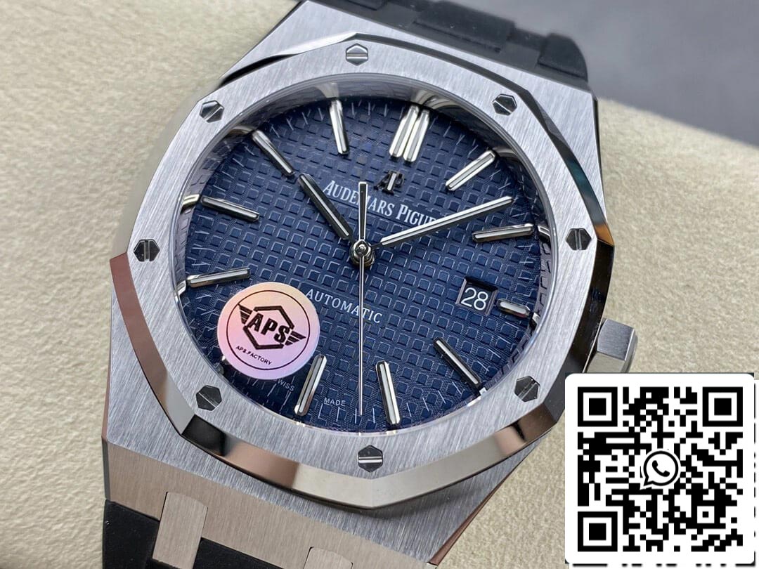 Audemars Piguet Royal Oak 15400 1:1 Best Edition APS Factory Blue Dial Rubber Strap EU Watch Store