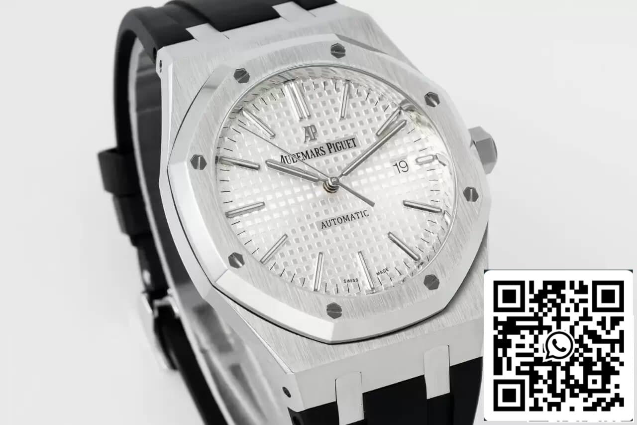 Audemars Piguet Royal Oak 15400 1:1 Best Edition APS Factory White Dial Rubber Strap EU Watch Store