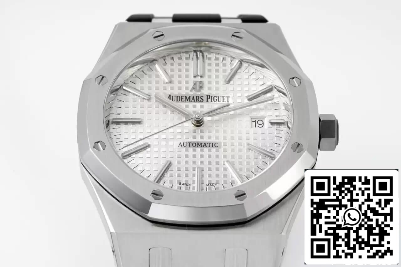 Audemars Piguet Royal Oak 15400 1:1 Best Edition APS Factory White Dial Rubber Strap EU Watch Store