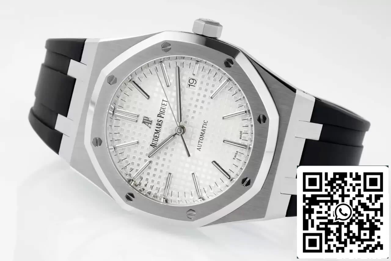 Audemars Piguet Royal Oak 15400 1:1 Best Edition APS Factory White Dial Rubber Strap EU Watch Store